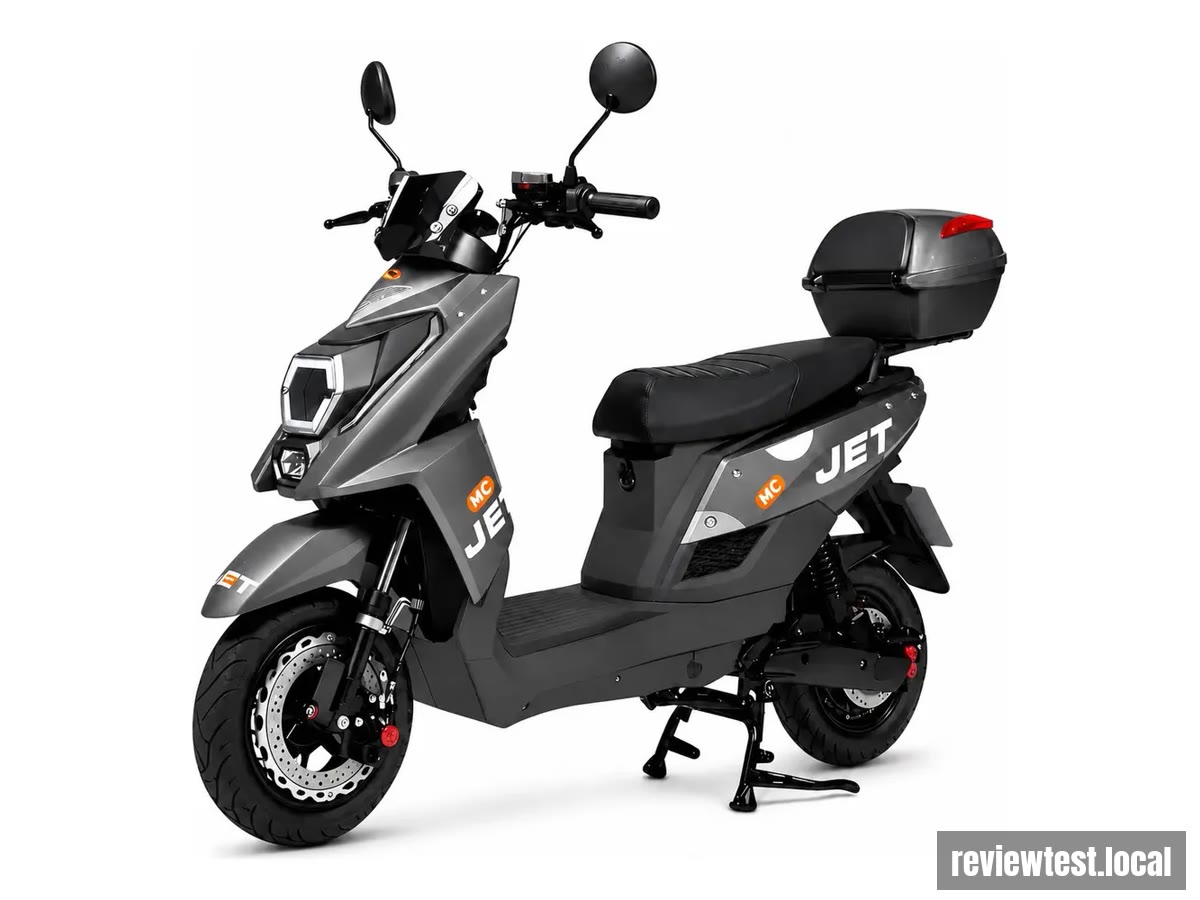 Moto Scooter Elétrica Jet 1000w é Boa? Review Completo 2026 3 Detalhe da bateria de lítio da Moto Scooter Elétrica Jet